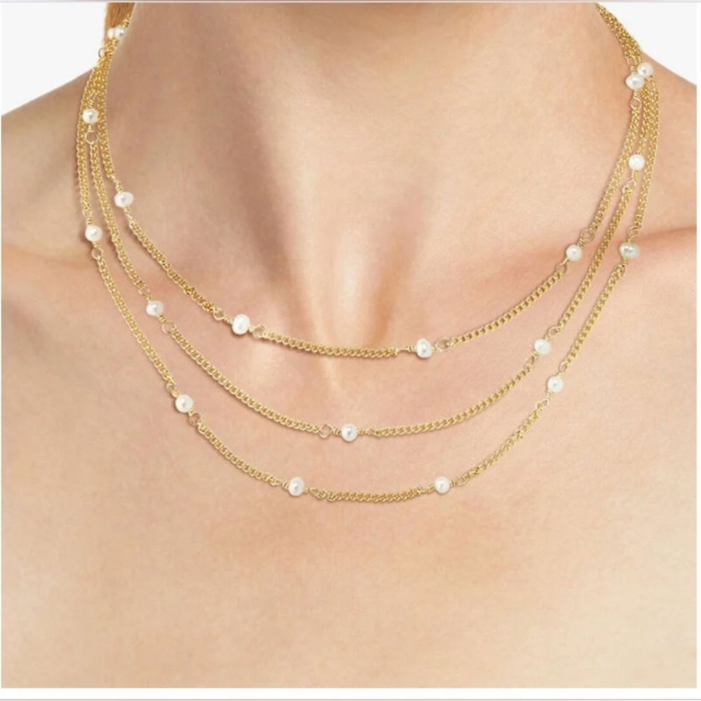 Aster Sage Layered Necklace